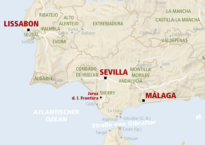 Herkunft von Carlos I | Carlos I - Brandy De Jerez - Solera Gran